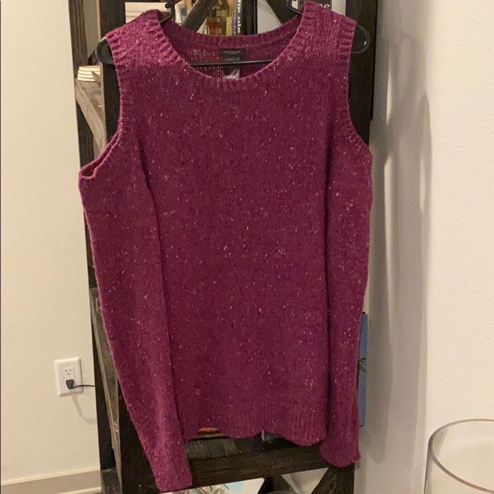 Ann Taylor Factory Cold Shoulder Sweater